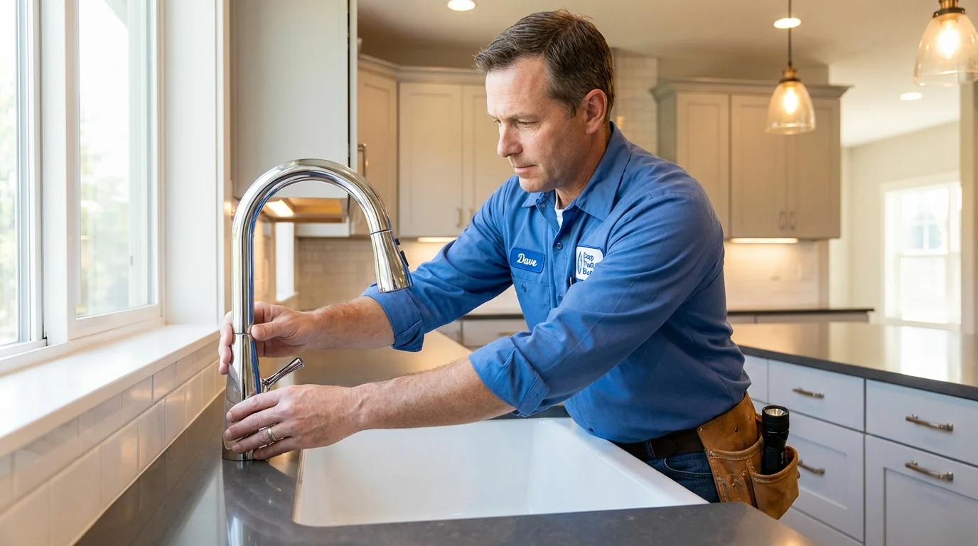Kitchen faucet installation by Johns Plumbing LLC in Texico