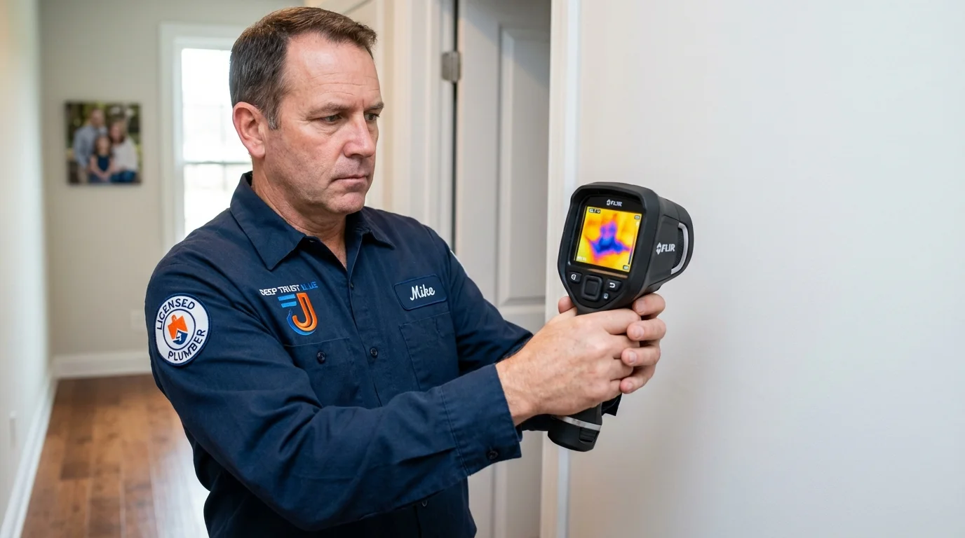 Thermal imaging leak detection by Johns Plumbing LLC in Texico